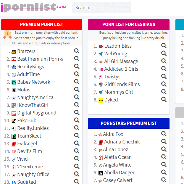 Pornsites List